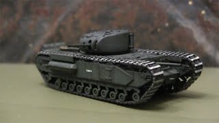 172nd scale Hasegawa British Churchill mk1 Infantry tank [upl. by Lila]