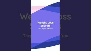 Weight Loss Secrets  weightloss secret weightlossjourney weightlosstips youtubeshorts health [upl. by Ashwin202]