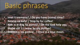 How To Speak Bosnian Basic Phrases [upl. by Hugo830]