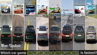 BMW M5 F90 amp M8 F92 in CM Drive Zone Online CarX Street FH5 NFS Unbound BeamNG AC TCM [upl. by Sager]