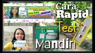 Cara Menggunakan Rapid Test merk Lungene secara mandiri [upl. by Sofko279]