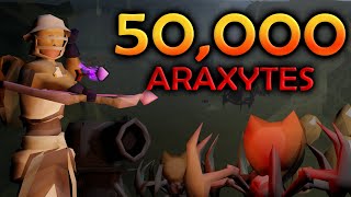 Loot From 50000 Araxytes OSRS [upl. by Noivaz]