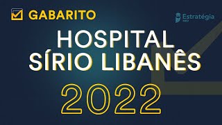 Gabarito Hospital Sírio Libanês 2022  Correção de Prova Residência Médica [upl. by Melli]