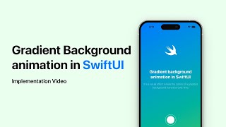 Gradient Background Animation in SwiftUI  Implementation Video  SwiftUI [upl. by Ashby]