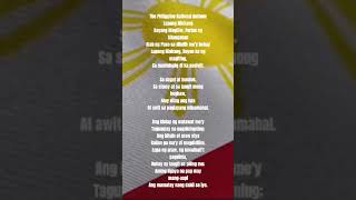 LUPANG HINIRANG l PHILIPPINE NATIONAL ANTHEM [upl. by Behlau818]