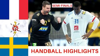 handball highlights France vs Sweden Semi Finals Mens EHF EURO 2022 [upl. by Lean]