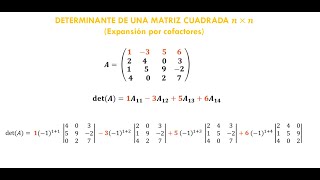 Determinante matriz 4x4 [upl. by Ntisuj]