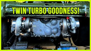 Finishing The Headers For My Twin Turbo Subaru EZ30R Porsche Swap [upl. by Boykins]