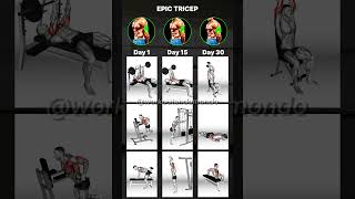 30DAY EPIC TRICEPS CHALLENGE Build Stronger Arms Fast [upl. by Sikata]