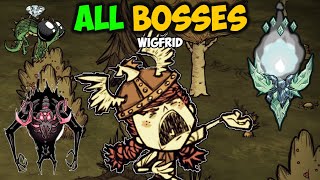 Defeating ALL Bosses with Wigfrid on Dont Starve Together [upl. by Hayilaa597]