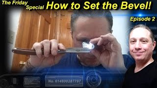 How To Properly Set the Bevel on Your Straight Razor Blade EP2 [upl. by Yekim]