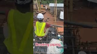 Decking piping plumbing construction plumbingwork [upl. by Alby13]