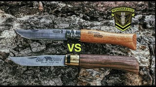 Knife Shoot Out  Opinel No 9 vs Old Bear  Which Is The Better Knife [upl. by Gnaw]