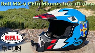 Bell MX9 helmet  installing Chin Mounts [upl. by Etoile]