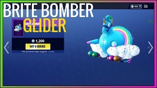 NEW BRITE BOMBER GLIDER BRITE BLIMP Season 7 Fortnite Item Shop  Fortnite Battle Royale [upl. by Itoyj]