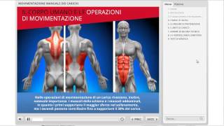 Pillole didattiche Elearning  Movimentazione manuale dei Carichi [upl. by Nangem]