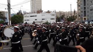 ►GRAN BANDA DE LA MARINA DE GUERRA DEL PERÚ 2021◄ Desfile Militar Lima Perú [upl. by Janna]