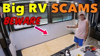 RV slide carpet removal amp three BIG RV SCAMS [upl. by Lyrad]