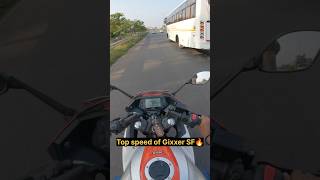 Suzuki Gixxer SF speed test 🔥 suzukisf topspeed shorts [upl. by Beeson]