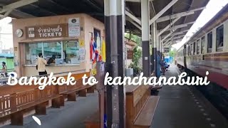 Bangkok to Kanchanaburi by Train for 100 Baht [upl. by Iolenta]