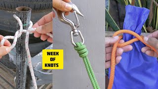 Week Of Knots 3 Useful Tips Of Tying Rope You Need Know [upl. by Flss351]