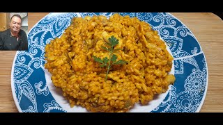 Arroz con chipirones Rice with squid [upl. by Nauqel67]