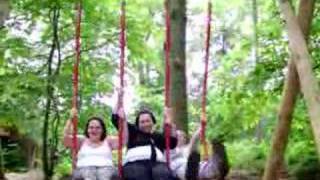 Becki Haylea and Martin on the snake swing  BeWILDerwood [upl. by Eillor]