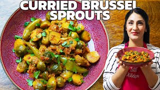 CURRIED Brussel Sprouts  BLAND NO MORE [upl. by Saqaw613]