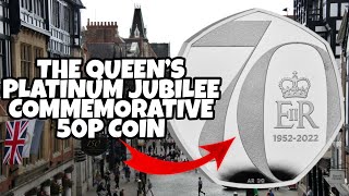 How much is The Queen’s Platinum Jubilee Commemorative 50p coin worth [upl. by Aiyekal]