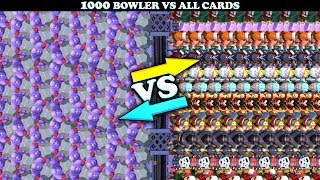 Bowler Vs All Cards in Clash Royale  Bowler 1 on 1 Gameplay [upl. by Martz]