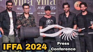 lIFA 2024 Press Conference Shah Rukh Khan with new hairstyle at IIFA 2024 Presentation [upl. by Leoline340]