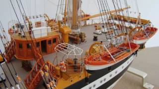 Amerigo Vespucci detailed ship model [upl. by Aisatsana]