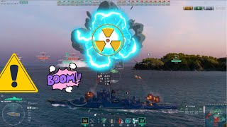 Warships 🏴‍☠️  Bayard the Only T8 in the match wows gaming [upl. by Ahtebat]