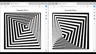 Using HTML SVG and JavaScript to create a design inspired by Victor Vasarelys Pavo [upl. by Ahsilyt]