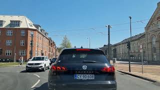 4K Denmark  Driving around Odense 2023 [upl. by Wolfie]