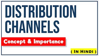 DISTRIBUTION CHANNELS IN HINDI  Concept Importance Types with Examples  Marketing Management ppt [upl. by Forras]