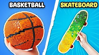 LEGO Basketball vs LEGO Skateboard 🏀 🛹 Popular SPORTS in LEGO [upl. by Walczak]