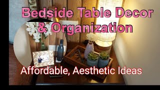 Bedroom Bedside table Decoration ideas amp Organization  Aesthetic amp Beautiful setup of Bedside table [upl. by Portie21]