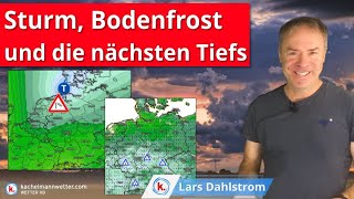 Stürmischer Freitag  Wochenende kühler mit örtlichem Bodenfrost [upl. by Cowey198]