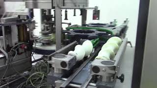 Krones Canmatic Cut Stack Wraparound Glue Labeler [upl. by Yblek607]