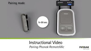 Pairing Phonak RemoteMic [upl. by Creath]