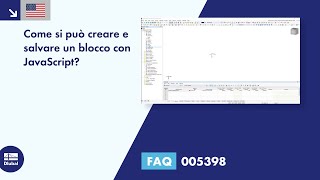 EN FAQ 005398  Come si può creare e salvare un blocco con JavaScript [upl. by Ynahpit]