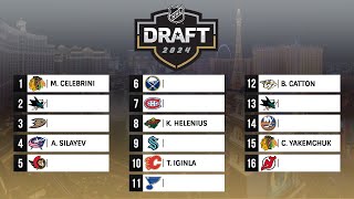 2024 NHL MOCK DRAFT [upl. by Rengaw]