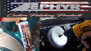 Aluminum polishing Zephyr Pro 25 loose buff zephyr aluminumpolishing [upl. by Lanoil]