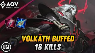 VOLKATH BUFFED GAMEPLAY  NEW PATCH  ARENA OF VALOR [upl. by Anelaj]