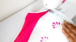 How to Make Top from Scrap or Left over Fabric  DIY Creative Top Cutting amp Stitching [upl. by Nnyledam946]