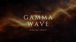 Gamma Wave Binaural Beats FOCUS [upl. by Oek]