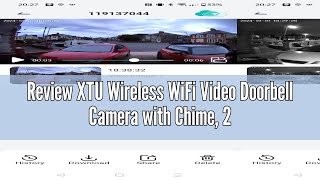 Review XTU Wireless WiFi Video Doorbell Camera with Chime 2K HD Smart Video Doorbell with Camera Ba [upl. by Jacobson]