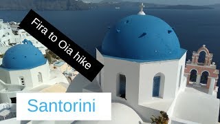 SANTORINI Greece  Fira to Oia Hike  Best Hike on Santorini [upl. by Horvitz]