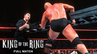 FULL MATCH Steve Austin vs Mr McMahon amp Shane McMahon – Ladder Match WWE King of the Ring 1999 [upl. by Hillell]